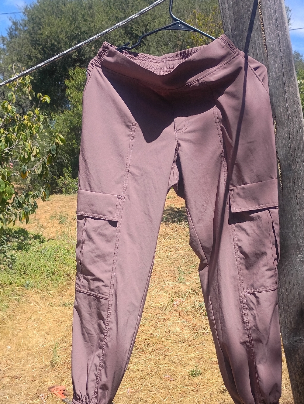 Athleta Chelsea Utility Jogger Mineral Brown  Size P2 Womens Pants Pockets